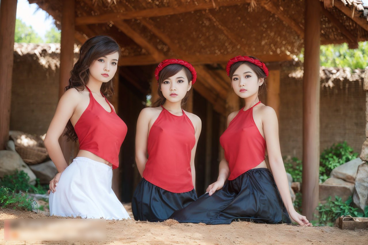 gái xinh Việt Nam máy vẽ mặc yếm sen vú to #mCeDGoXT